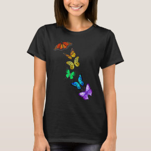 T-shirt Fierté Papillon Lgbt Hommes Femmes Jeune Tee subti
