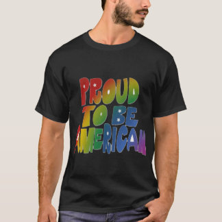 T-shirt Fierté patriotique aux couleurs vives