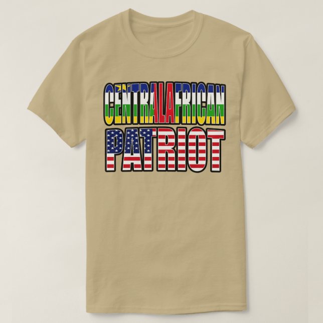 T-shirt Fierté patriotique d'Afrique Centrale-Américaine (Design devant)