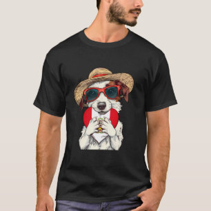 T-shirt Fierté Péruvienne Drapeau Pérou Chien Cœur Racines