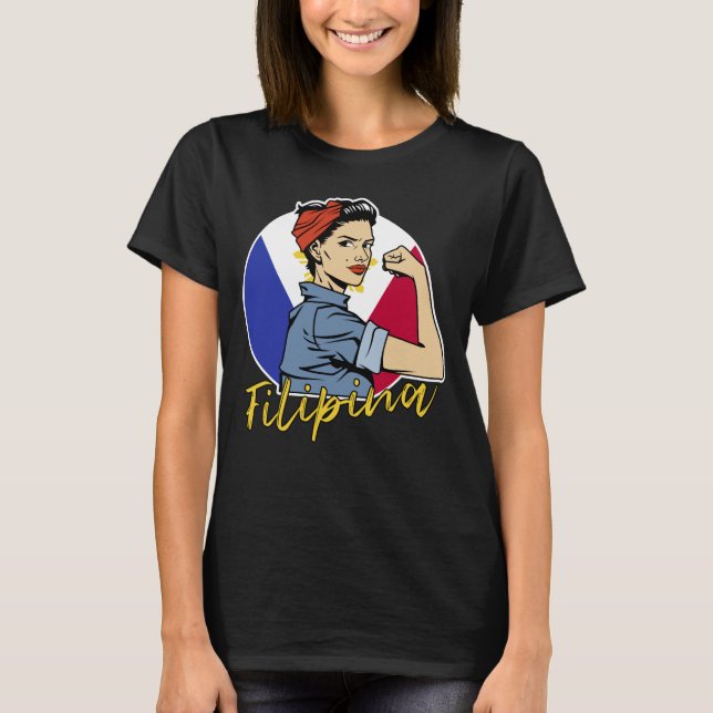 T-shirt Fierté Philippine Pinay Femme Girfriend Philippine (Devant)