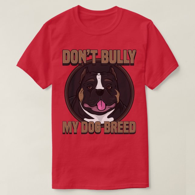 T-shirt Fierté Pitbull Amoureux des chiens Pit Bull Sensib (Design devant)