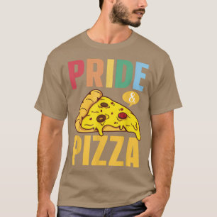 T-shirt Fierté & Pizza Gay pride LGBT drapeau arc-en-ciel