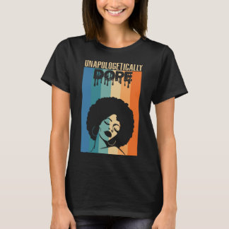 T-shirt Fierté rétro de femme afro-démoniaque