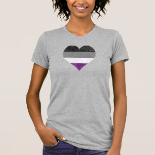 T-shirt Fierté sexuelle Coeur arc-en-ciel [ As Demi Gr