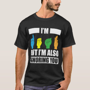 T-shirt Fierté sourde ASL Geste de la main de l'aide à l'a