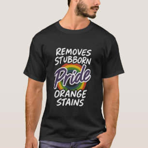 T-shirt Fierté Supprime les Taches Orange Résistantes Mois
