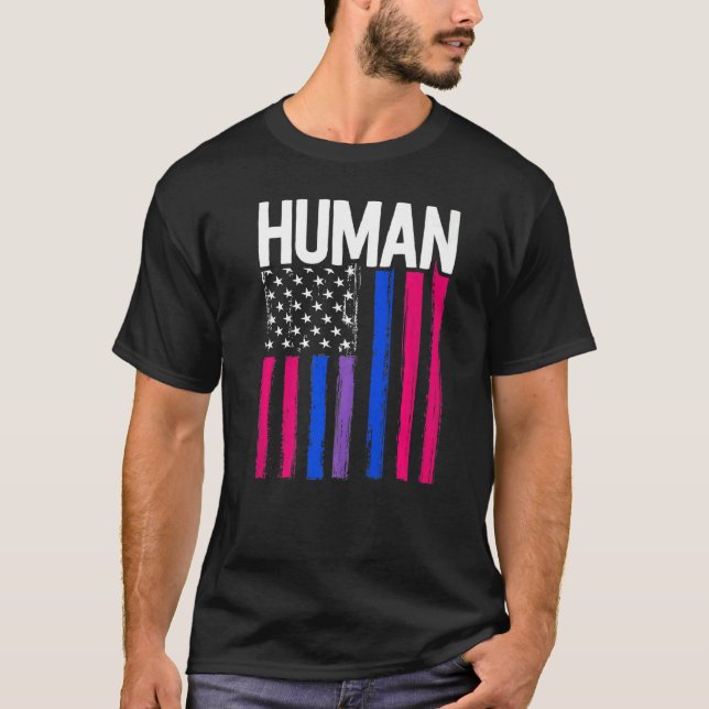 T-shirt Fierté transgenre humaine Drapeau trans Ally Fière (Devant)