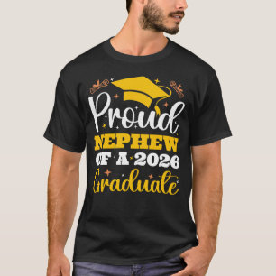 T-shirt Fieru Neveu D'un Diplômé Personnalisé 2026 Drôle
