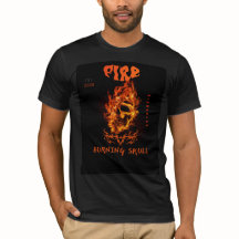 "Fiery Skull & Burning Fire Typography Design"