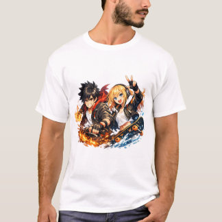T-shirt Fiery Wave Duo Skate Adventure