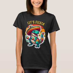 T-shirt Fiesta Dino Mexicain Trex Cinco De Mayo Toddl