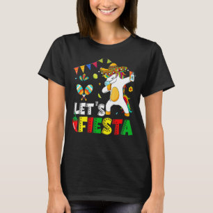 T-shirt Fiesta Unicorn Dabbing Cinco De Mayo Mexicain