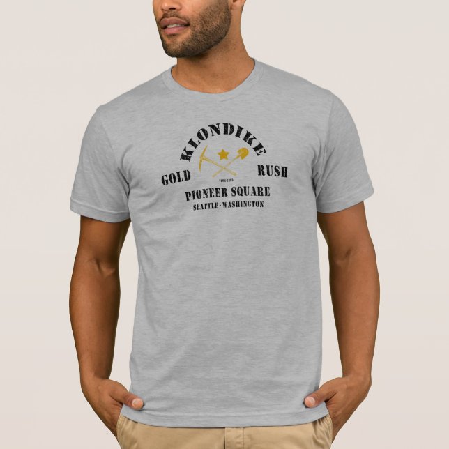 T-shirt Fièvre de l'or carrée pionnière (Devant)