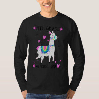 T-shirt Fifth Grade Teacher Back To School No Prob Llama F