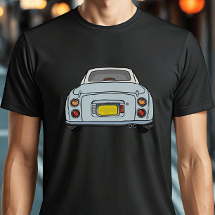 T-shirt Figarations Cute Pale Aqua Figaro Voiture Noir