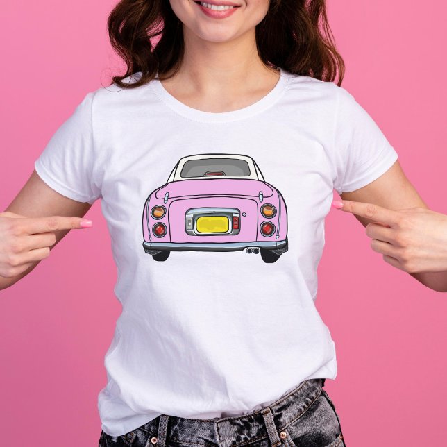 T-shirt Figarations De Voiture Jolie Rose Figaro Graphique (Créateur téléchargé)
