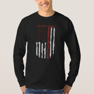 T-shirt Fight Heart Disease Awareness Moth American Flag