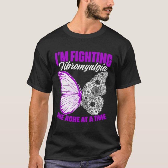 T-shirt Fighting Fibromyalgia  Fibro Survivor Fibromyalgia (Devant)