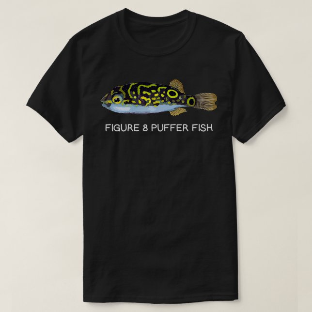 T-shirt Figure 8 Poisson Puffer Poisson Aquarium Poisson d (Design devant)