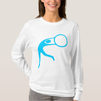 Figure de gymnastique rythmique - bleu ciel