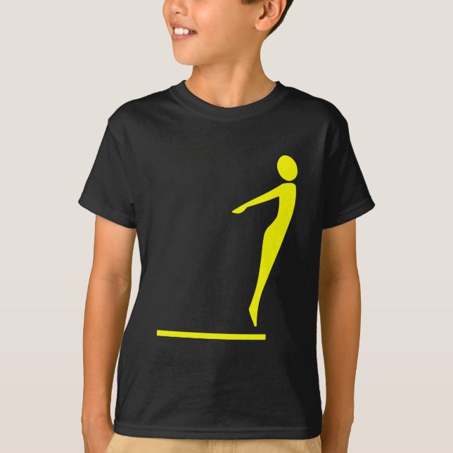 T-shirt Figure de plongée - Jaune (Devant)