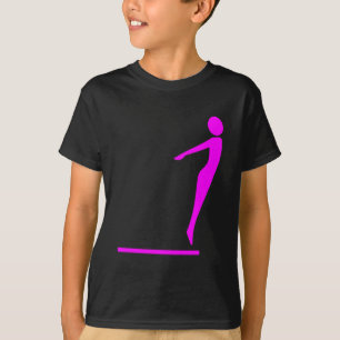 T-shirt Figure de plongée - Magenta