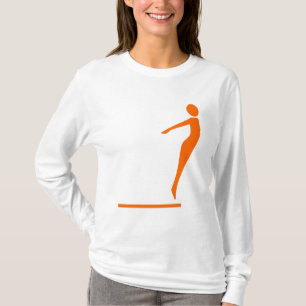 T-shirt Figure de plongée - Orange