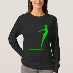 T-shirt Figure de plongée - Vert