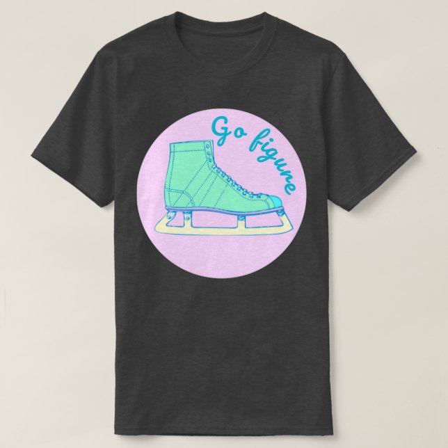 T-shirt Figure Ice Skating Heart Figure Skater Love Gift (Design devant)