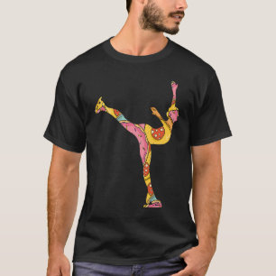 T-shirt Figure Patinage Filles Et Femmes Patinage Sur Glac