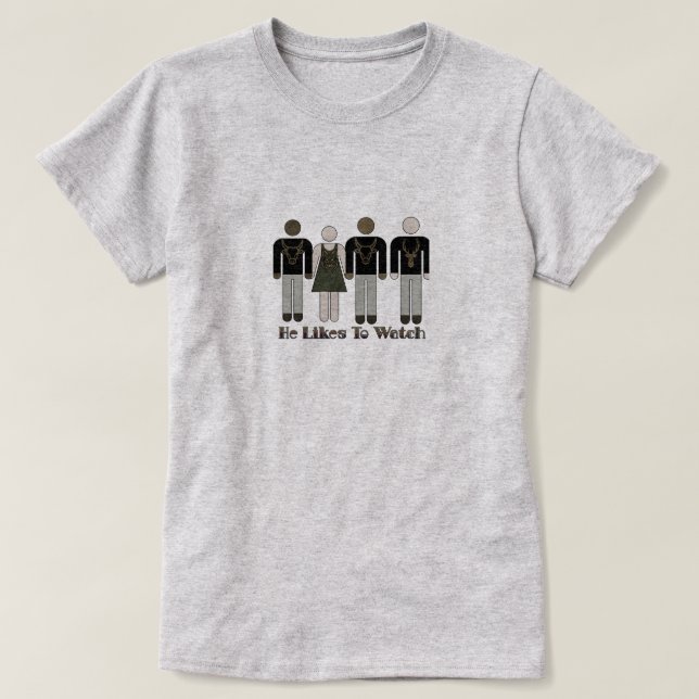 T-shirt Figure Rétro Il Aime Voir HW Vixen (Design devant)