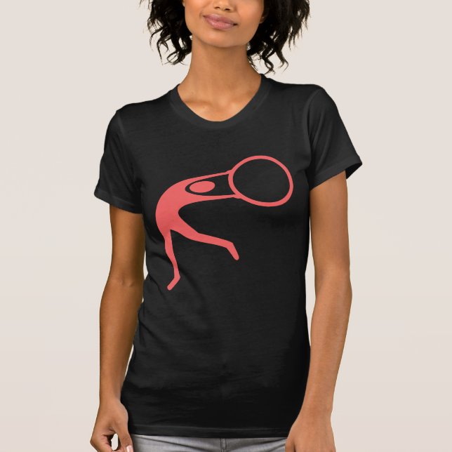T-shirt Figure rythmique gymnastique - rose tropicale (Devant)