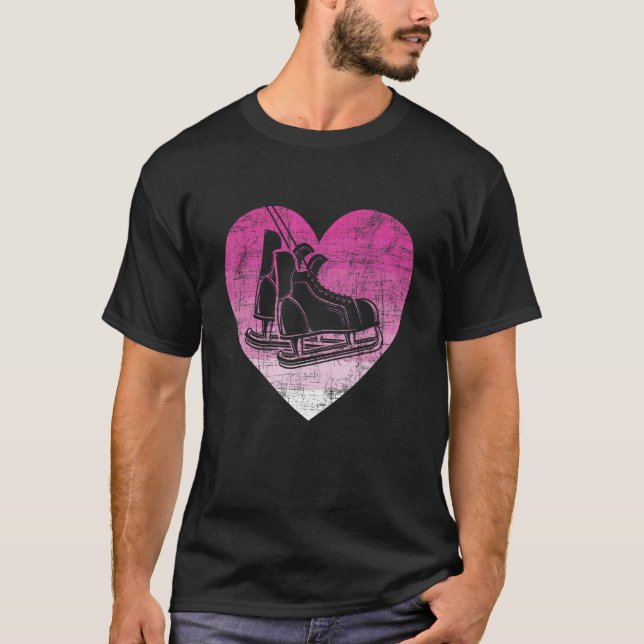 T-shirt Figure Skater  Ice Skating Woman Girl Ice Skates (Devant)