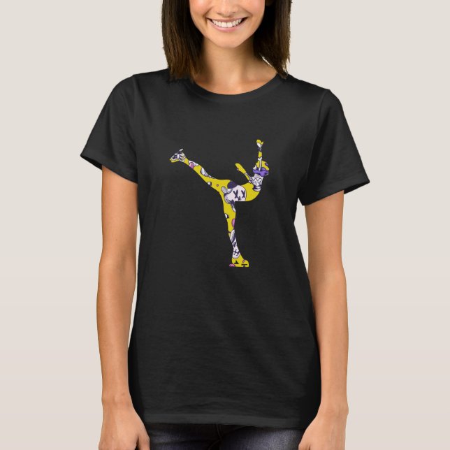 T-shirt Figure Skating Girls And Women Ice Skating  5 (Devant)