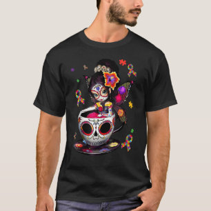 T-shirt Figurine de crâne de sucre Itu2019s Ok Pour être D