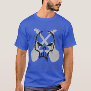 T-shirt Figurine de guitariste squelette Rock & Roll Musiq