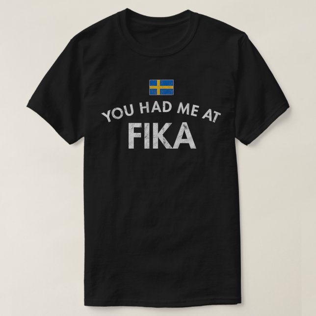 T-shirt Fika Culture suédoise Institution sociale Café Cak (Design devant)