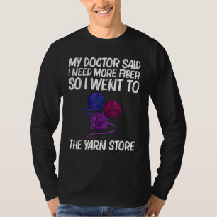 T-shirt Fil cool Pour Hommes Femmes Crocheter Knit Tricot