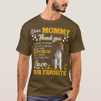 T-shirt Fil Pour Terrier Cher Merci Maman D'Être Mon