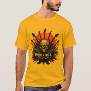 T-shirt Filets de rock et de roulis - Portez la musique, L