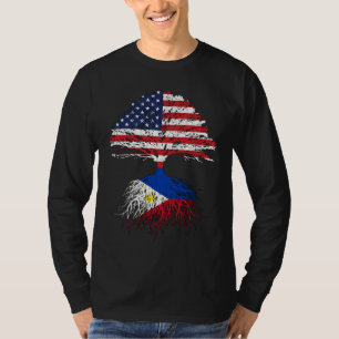 T-shirt Filippin Racines Amérique Cultivé Philippines Drap