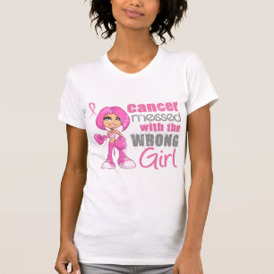 T-shirt Fille 1 de combat de cancer du sein