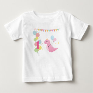 T-shirt fille 1er anniversaire personnalisée