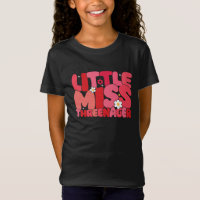 Fille 3e anniversaire fille Little Miss Threenager
