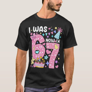 T-shirt Fille 7 ans Anniversaire Drôle Si Sept J'avais 6 a