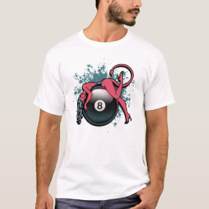 T-shirt Fille 8-Ball de diable