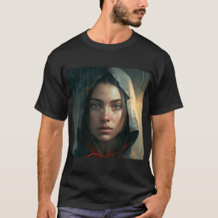 T-shirt Fille à capuchon de pluie