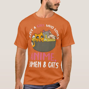 T-shirt Fille adorable pour Ramen Anime et Amoureux de les