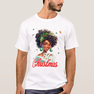 T-shirt Fille africaine Melanin américaine